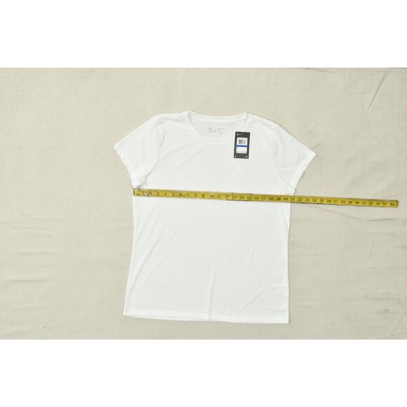 Under Armour Women's HeatGear Loose Short Sleeve Athletic Top White Size XL NEW - Picture 4 of 8
